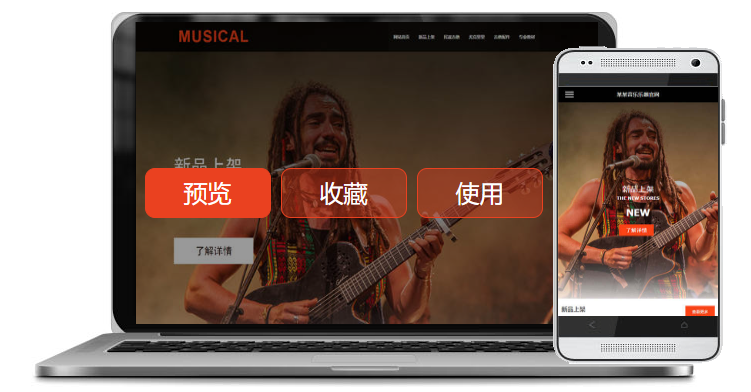 行業(yè)：音樂(lè)、舞蹈、樂(lè)器三合一網(wǎng)站建設(shè)案例